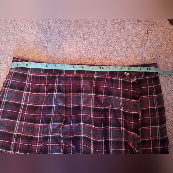 Vintage Plaid Skirt Size 10 - Picture 3 of 4